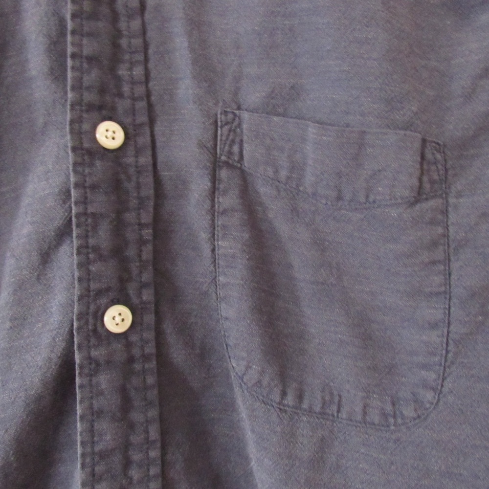 Faherty Blue Button-Down Shirt - image 7